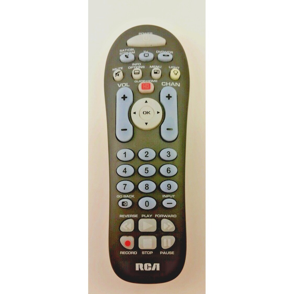 RCA RCR314W RCR314WR TV/SAT/CBL/DVD/VCR UNIVERSAL 3 DEVICE BACKLIGHT